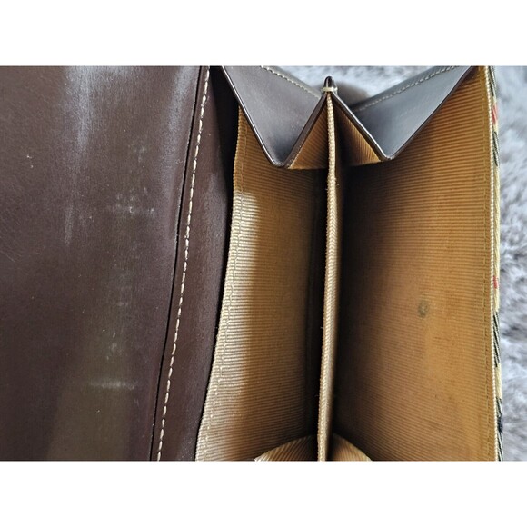 BURBERRY London Blue Label Nova Check Canvas Leather Small Bifold Compact Wallet - Picture 14 of 16